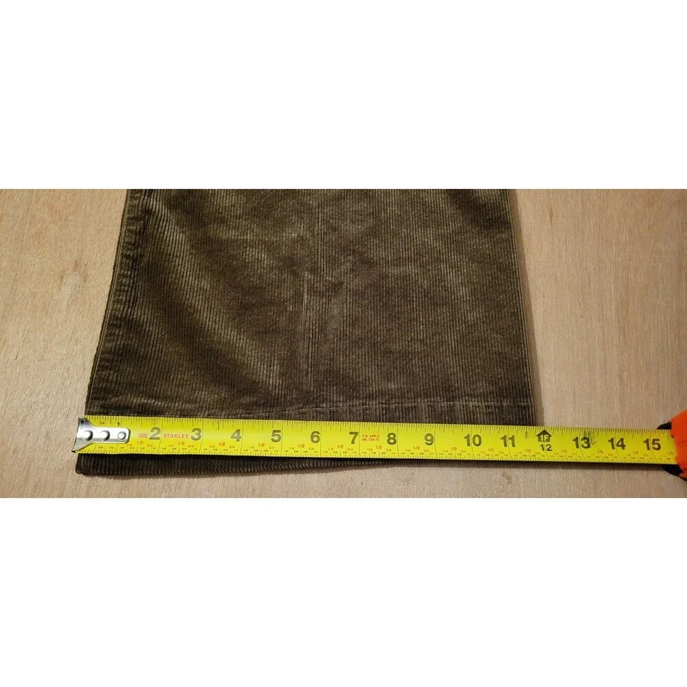 Anthropologie Maeve The Colette Wide Leg Velvet Corduroy Brown Pants 34 Women's - Picture 12 of 15